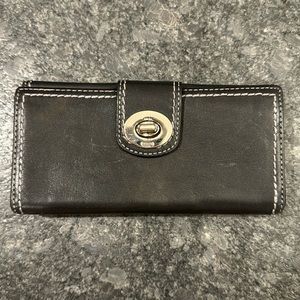 Black Coach Hand Wallet